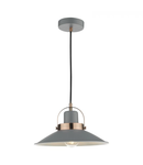 Lampa suspendata Liden 1 Light Single Pendant Graphite Copper