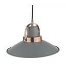 Lampa suspendata Liden 1 Light Single Pendant Graphite Copper