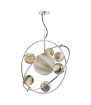 Lampa suspendata Mikara 7 Light Pendant Polished Chrome Glass