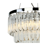 Lampa suspendata Fame 5 Light Pendant Polished Chrome Glass