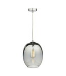 Lampa suspendata Patrice 1 Light Pendant Silver Glass