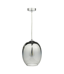 Lampa suspendata Patrice 1 Light Pendant Silver Glass