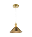 Lampa suspendata Hadano Pendant Natural Brass With Aged Brass Shade