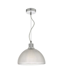 Lampa suspendata Cytheria 1 Light Pendant Chrome And Clear Glass