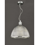 Lampa suspendata Cytheria 1 Light Pendant Chrome And Clear Glass