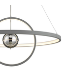 Lampa suspendata Mercury Pendant Horizontal 2 Sphere Grey LED