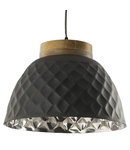 Lampa suspendata Wazir Pendant Grey and Mango Wood