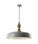 Lampa suspendata Vadna Pendant Grey & Wood