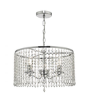 Lampa suspendata Jocelyn 3 Light Pendant Polished Chrome & Crystal