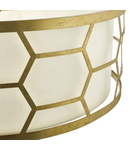 Lampa suspendata Epstein 4 Light Pendant Gold With Ivory Shade & Glass Diffuser