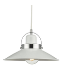 Lampa suspendata Liden Pendant White and Polished Chrome