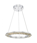 Lampa suspendata Altamura Pendant Polished Chrome and Crystal LED