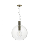 Lampa suspendata Zula Pendant Glass & Aged Bronze