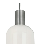 Lampa suspendata Hester Pendant Cream & Pewter Chrome