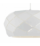 Lampa suspendata Coby Pendant White Faceted Metal