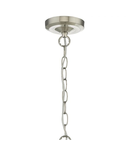 Lampa suspendata Hodges 1 Light Glass Satin Nickel Clear