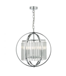 Lampa suspendata Abdul 3 Light Pendant Polished Chrome