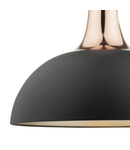 Lampa suspendata Toronto Pendant Matt Black & Copper