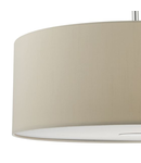 Lampa suspendata Ronda 3lt Pendant With Ecru Shade And Diffuser 60cm