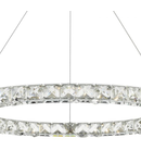 Lampa suspendata Roma Pendant Polished Chrome Crystal LED