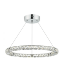 Lampa suspendata Roma Pendant Polished Chrome Crystal LED