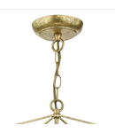 Lampa suspendata Orsini 1 Light Pendant Antique Gold Opal Glass Shade