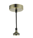 Lampa suspendata Taurus 1 Light Pendant Cage Antique Brass