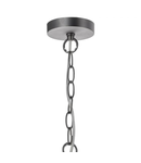 Lampa suspendata Tack 1 Light Pendant Antique Chrome Textured glass