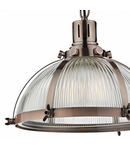 Lampa suspendata Debut 1 Light Pendant Brushed Antique Copper