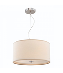 Lampa suspendata Tuscan 3 Light Strung Pendant 400MM Satin Chrome