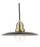 Lampa suspendata Hannover 1 Light Pendant Black Antique Brass