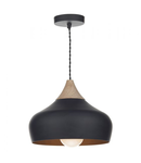 Lampa suspendata Gaucho 1 Light Pendant Black