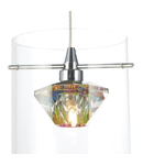 Lampa suspendata Decade 1 Light Pendant Polished Chrome/Clear