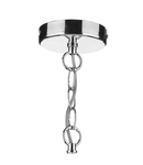 Lampa suspendata Ardeche 1 Light Fluted Glass Pendant Polished Chrome