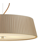 Lampa suspendata Wheel 3 Light Pendant Taupe Frosted Glass