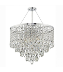 Lampa suspendata Pescara 5 Light Round Pendant Decorative Crystal