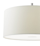 Lampa suspendata Ronda 3lt Pendant With White Shade And Diffuser 40cm