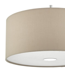 Lampa suspendata Ronda 3lt Pendant With Ecru Shade And Diffuser 40cm