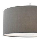 Lampa suspendata Ronda 3lt Pendant With Slate Grey Shade And Diffuser 40cm