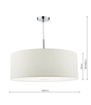 Lampa suspendata Ronda 3 Light Pendant 60CM White