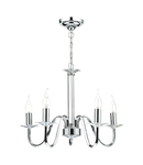 Lampa suspendata Pique 5 Light Polished Chrome Clear Crystal Detail