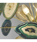 Lampa suspendata Achates 9 Light Pendant Agate & Gold