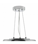 Lampa suspendata Giselle 5 Light Pendant Smoked & Clear Glass