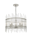 Lampa suspendata Olyn 5lt Pendant Polished Nickel & Glass