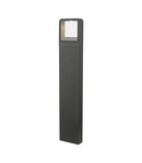 Pitic Malone Outdoor Post With Square Light Matt Grey IP65 LED