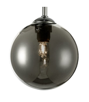 Plafoniera Feya 3 Light Semi Flush Polished Chrome Smoked Glass