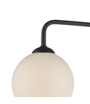 Plafoniera Feya 3 Light Semi Flush Matt Black Opal Glass