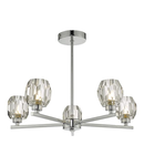 Plafoniera Idina 5 Light Semi Flush Polished Chrome