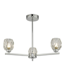 Plafoniera Idina 3 Light Semi Flush Polished Chrome