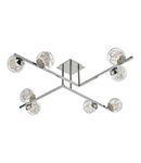 Plafoniera Taghrid 8 Light Semi Flush Polished Chrome